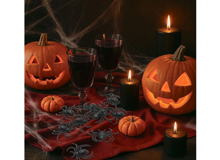 PAJĄKI 12 SZT HALLOWEEN CZARNE