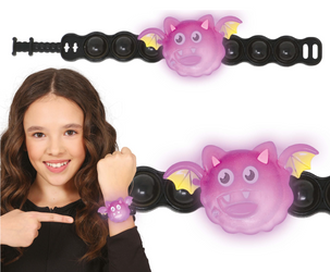 BRANSOLETKA HALLOWEEN NIETOPERZ LED