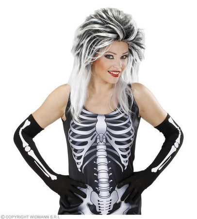 RĘKAWICZKI CZARNE DŁUGIE KOŚCI