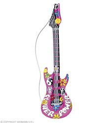 GITARA 105CM DMUCHANA HIPPIS RÓŻ