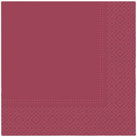 SERWETKI BORDOWE GŁADKIE 33X33 CM 20 SZT