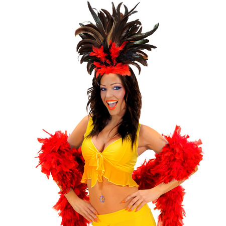 PIÓROPUSZ BRAZYLIJSKI CZERWIEŃ