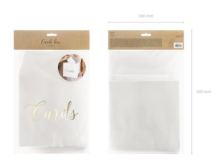 PUDEŁKO NA KOPERTY- CARDS ZŁOTY