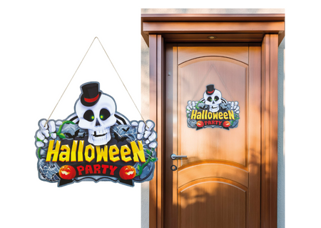 TABLICZKA NA DRZWI HALLOWEEN PARTY 35 CM