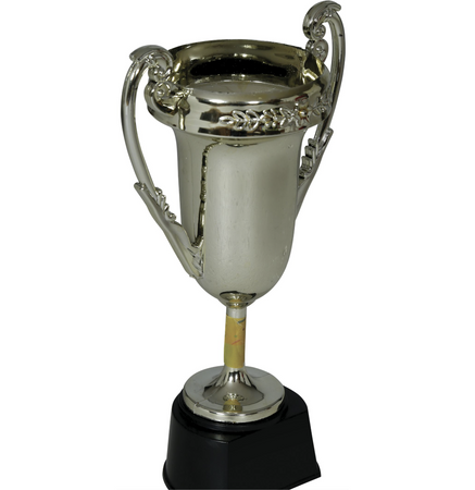 PUCHAR 1 MIEJSCE SREBRNY 23 CM