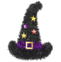 KAPELUSZ DEKORACJA HALLOWEENOWA 41X30 CM