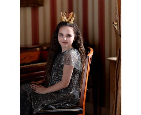 Korona królewny królewna Louisa złota dodatek małej księżniczki