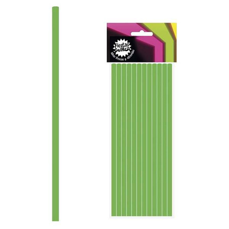 SŁOMKI PAPIEROWE ZIELONE 12 SZT