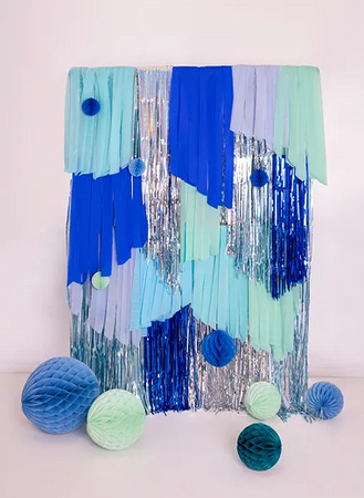 KULA BIBUŁOWA NIEBIESKA 10 CM