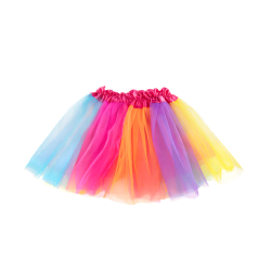 SPÓDNICZKA TIULOWA WIELOKOLOROWA 30 CM