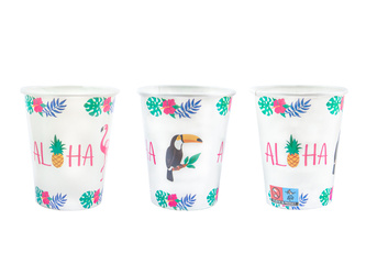 KUBECZKI PAPIEROWE ALOHA PARTY 6 SZY 250 ML
