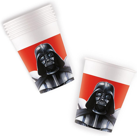 KUBECZKI PAPIEROWE STAR WARS 200 ML 8 SZT.