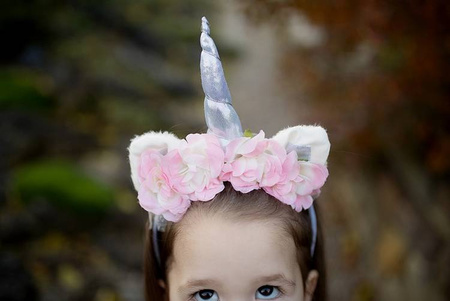 ZESTAW JEDNOROŻEC BIAŁY TUTU+OPASKA