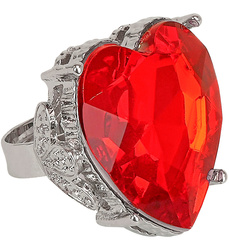 PIERŚCIONEK CZERWONE SERCE