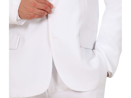 STRÓJ GARNITUR MĘSKI BIAŁY 