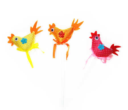 KOGUCIK NA PIKU 24 CM WIELKANOC MIX