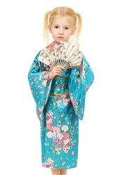 STRÓJ DZIECIĘCY KIMONO NIEBIESKIE