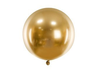 BALON OKRĄGŁY GLOSSY 60cm, ZŁOTY