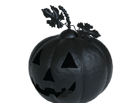 DYNIA METALOWA HALLOWEEN Z LAMPKĄ LED