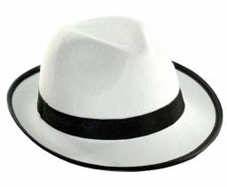 KAPELUSZ GANGSTERA BIAŁY