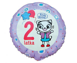 BALON FOLIOWY KICIA KOCIA 2 LATKA 18 CALI 46 CM