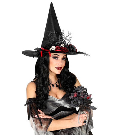 BUKIET CZERWONO-CZARNE KWIATY