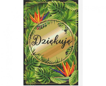 KARTKA OKOLICZNOŚCIOWA DZIĘKUJĘ 13 X 20,5 CM
