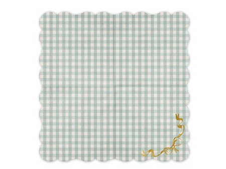 SERWETKI PAPIEROWE Z KOKARDKĄ 33 X 33CM 12 SZT