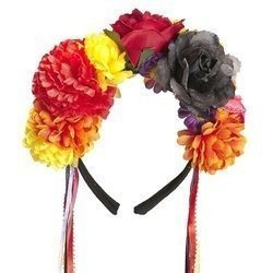 OPASKA Z RÓŻAMI DIA DE LOS MUERTOS