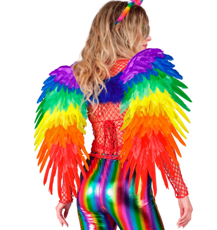 SKRZYDŁA TĘCZOWE Z PIÓR