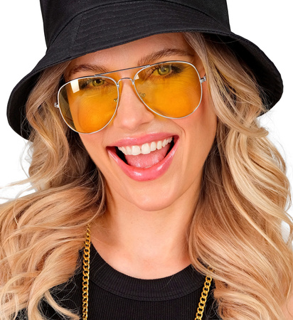 OKULARY PILOTKI ŻÓŁTE