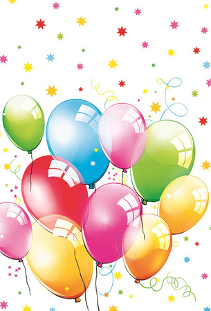 OBRUS PAPIEROWY BALONY 120 X 180 CM 