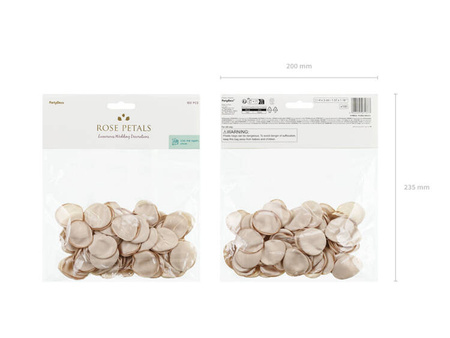 PŁATKI RÓŻ SZTUCZNE BEŻ 100 SZT