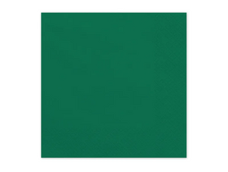 SERWETKI PAPIEROWE CIEMNY ZIELONY 33 X 33 CM 20 SZT
