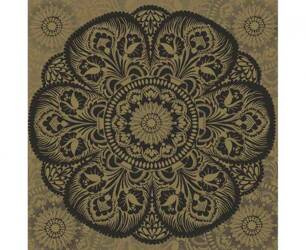 SERWETKI PAPIEROWE CZARNE KWIATY 33 X 33 CM 20 SZT.