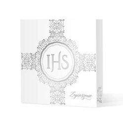 ZAPROSZENIE NA KOMUNIĘ IHS SREBRNY 10 SZT.