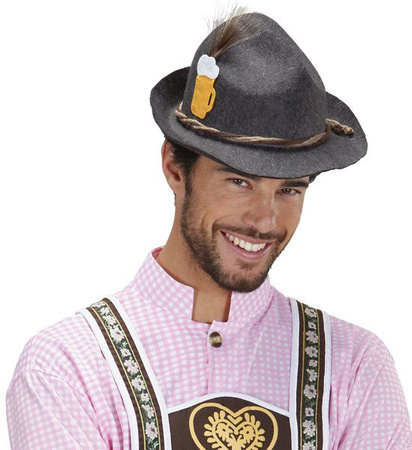 KAPELUSZ BAWARSKI Z FILCU SZARY