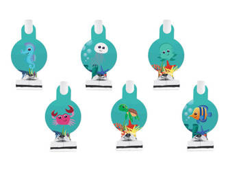 TRĄBKI URODZINOWE PODWODNY ŚWIAT 6 SZT