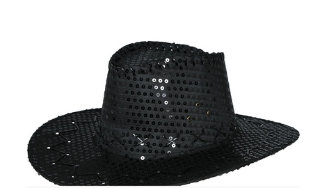 KAPELUSZ KOWBOJSKI Z CEKINAMI 