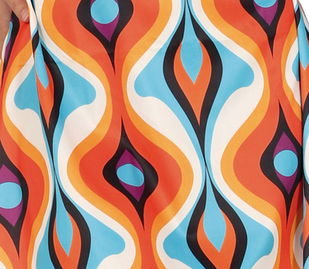 STRÓJ DAMSKI HIPISKA DISCO FALE 