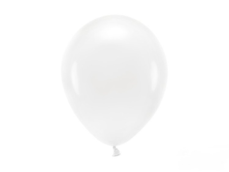 BALONY ECO 26 cm PASTEL BIAŁY 10 szt