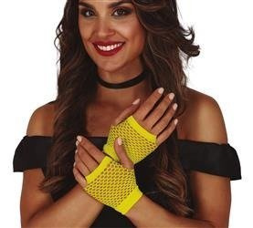 RĘKAWICZKI SIATKA ŻÓŁTE