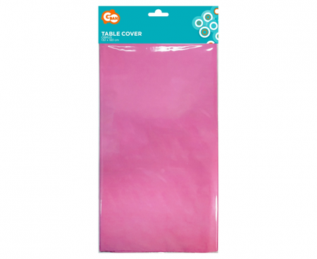 OBRUS PAPIEROWY RÓŻOWY 132x183 cm