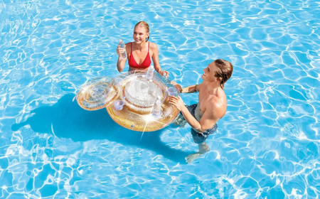 PŁYWAJĄCA WYSPA NA NAPOJE BROKAT 74 x 33 CM