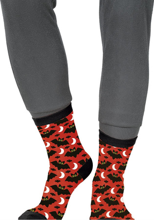 SKARPETKI DZIECIĘCE HALLOWEENOWE NIETOPERZE