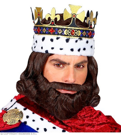 PERUKA ŚREDNIOWIECZNY KRÓL