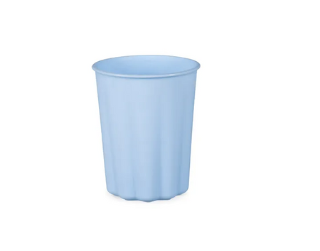 KUBECZKI PLASTIKOWE FALBANKA 220 ML BŁĘKIT 4 SZT