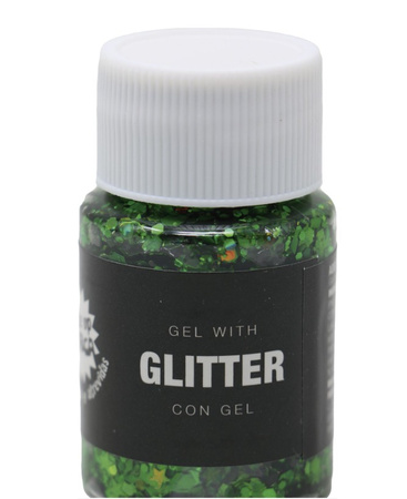 ŻEL Z BROKATEM ZIELONY 20 G 