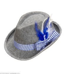 KAPELUSZ TYROLSKI Z NIEBIESKA KOKARDĄ