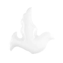 BALON FOLIOWY BIAŁY GOŁĄB 45 CM